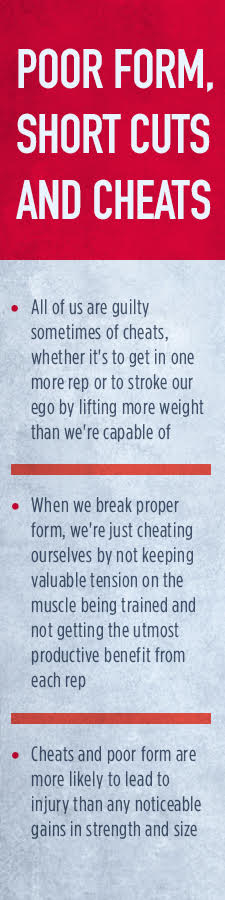 Training Advice: Poor Form, Short Cuts and Cheats Sidebar